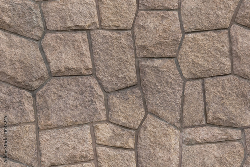 Seamless granite wall