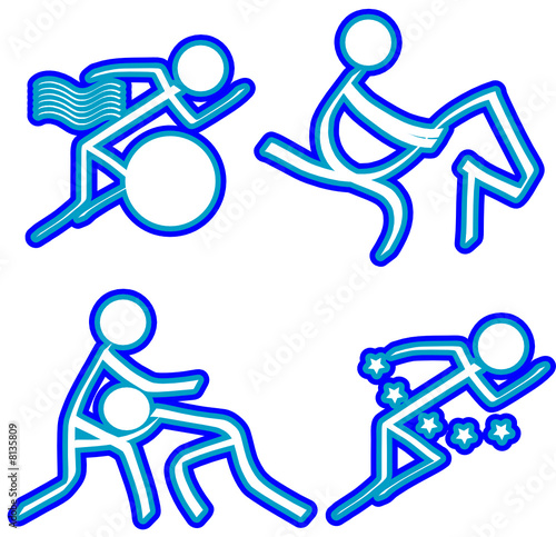 Sports Icons (Triathlon/Equestrian/Wrestling/Pentathlon)