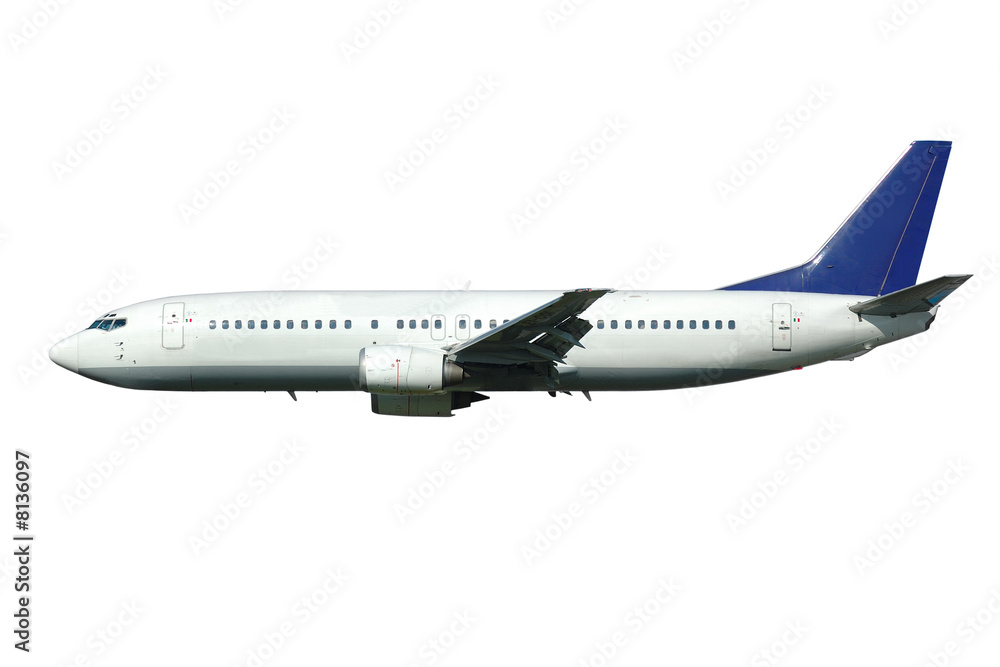 Fototapeta premium Plane isolated on a white background