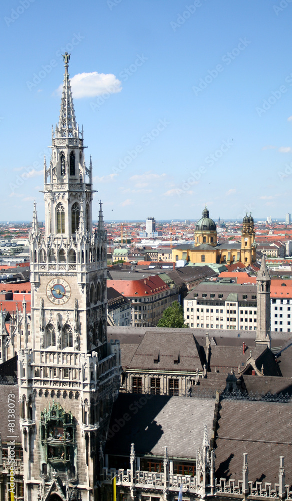 Obraz premium munich, marienplatz