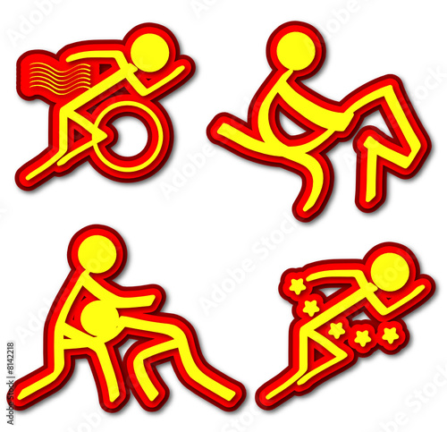 Sports Icons (Triathlon/Equestrian/Wrestling/Pentathlon)