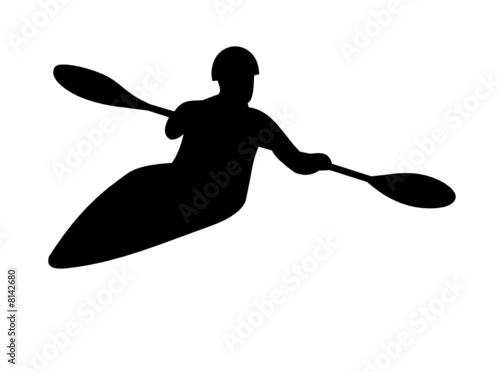 Kayaker with reflection