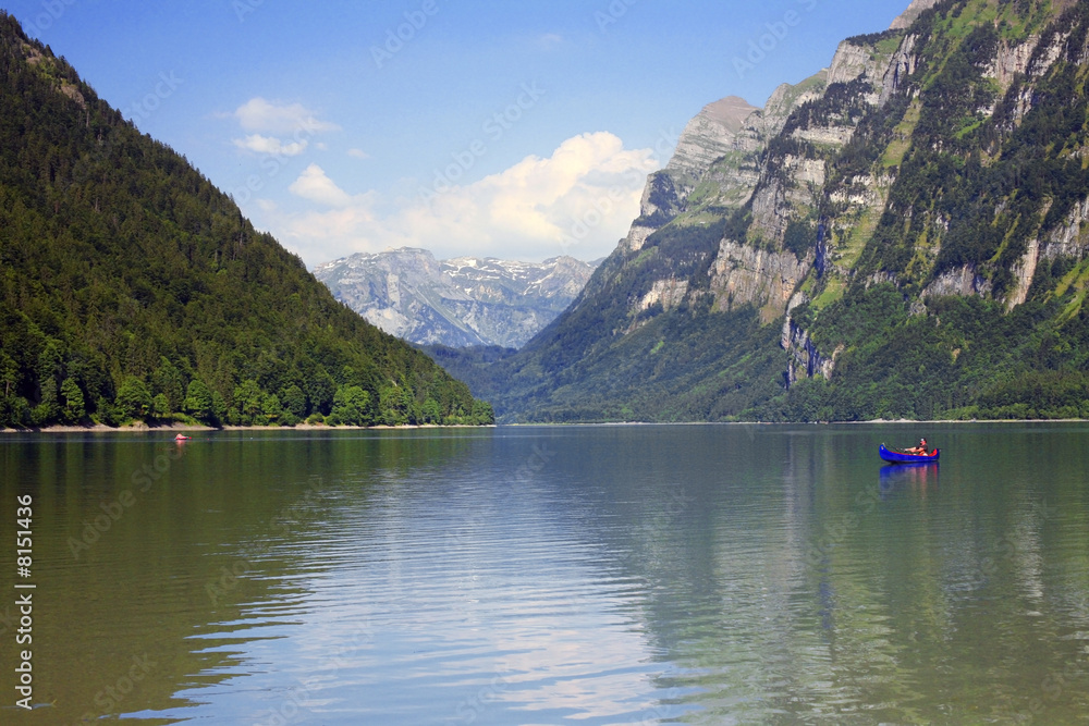 Swiss lake Klontal