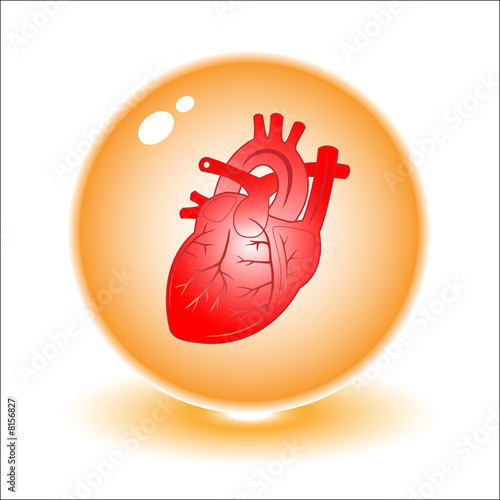 Vector heart illustration. Simply change.