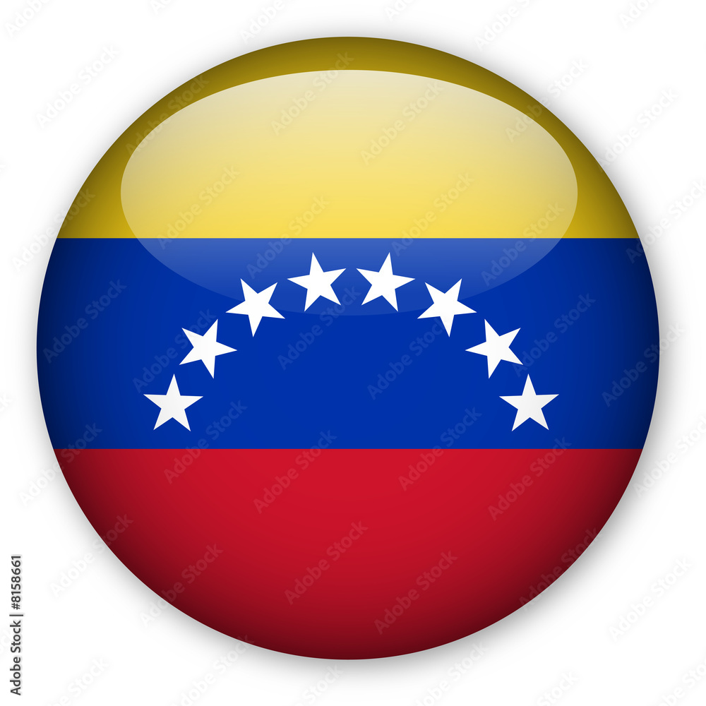 Venezuelan Flag button Venezuelan Flag button