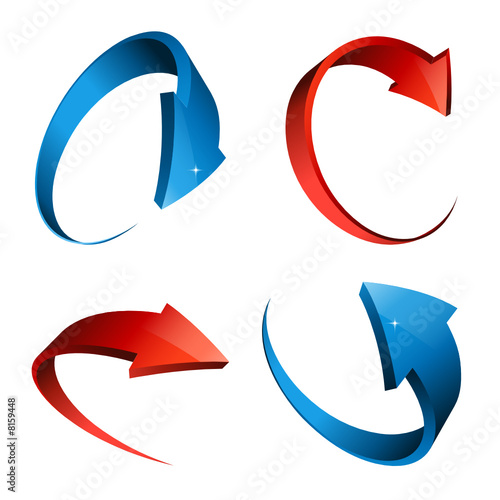 Lot de flèches en 3D