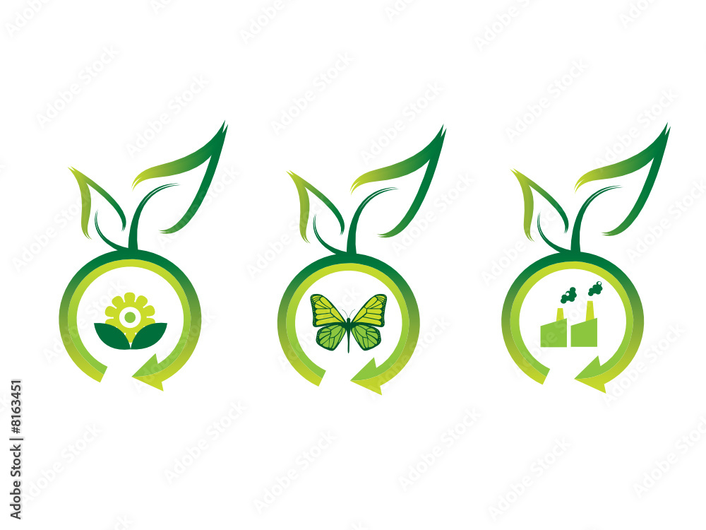 Obraz premium Ecology icons