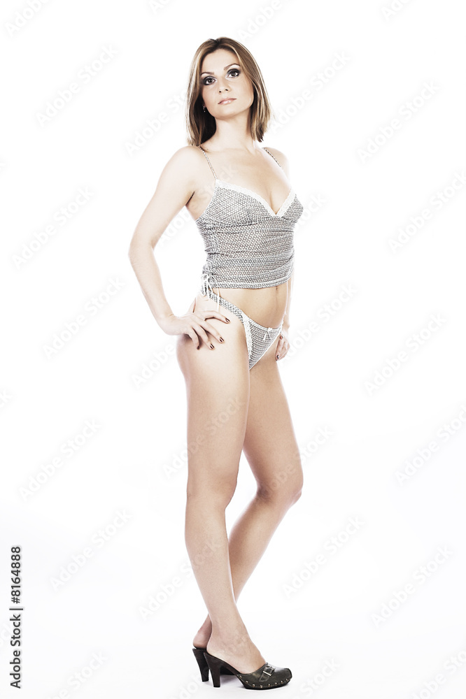 Sexy beautiful lingerie female model