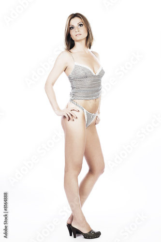 Sexy beautiful lingerie female model