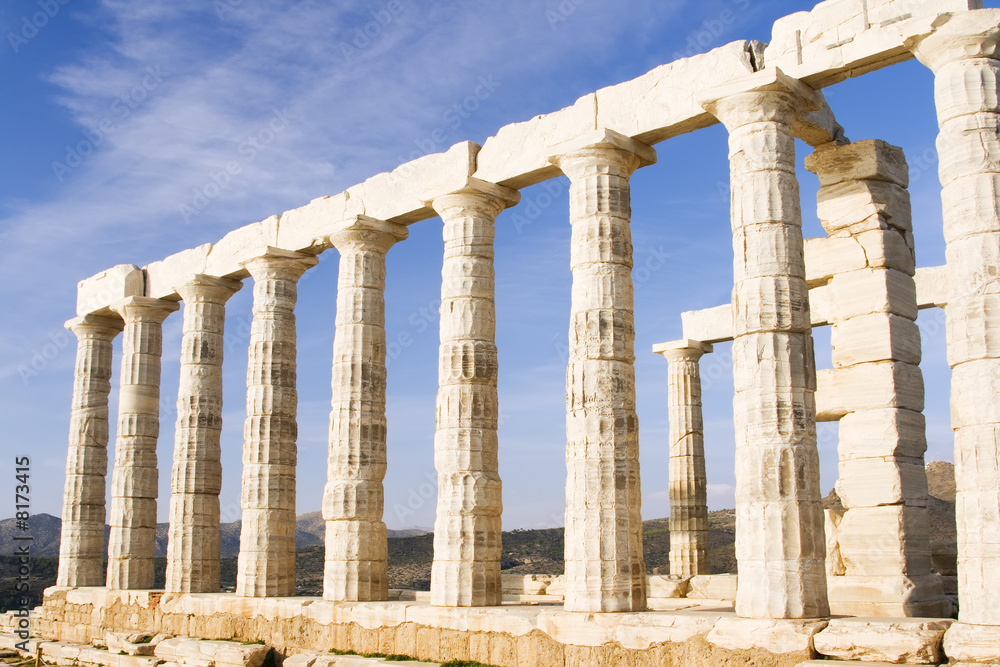 Temple of Poseidon near Athens, Greece.