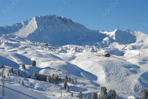 Alpine slopes landscape photo
