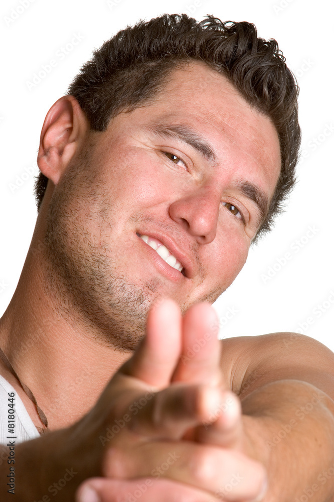 Obraz premium Pointing Man