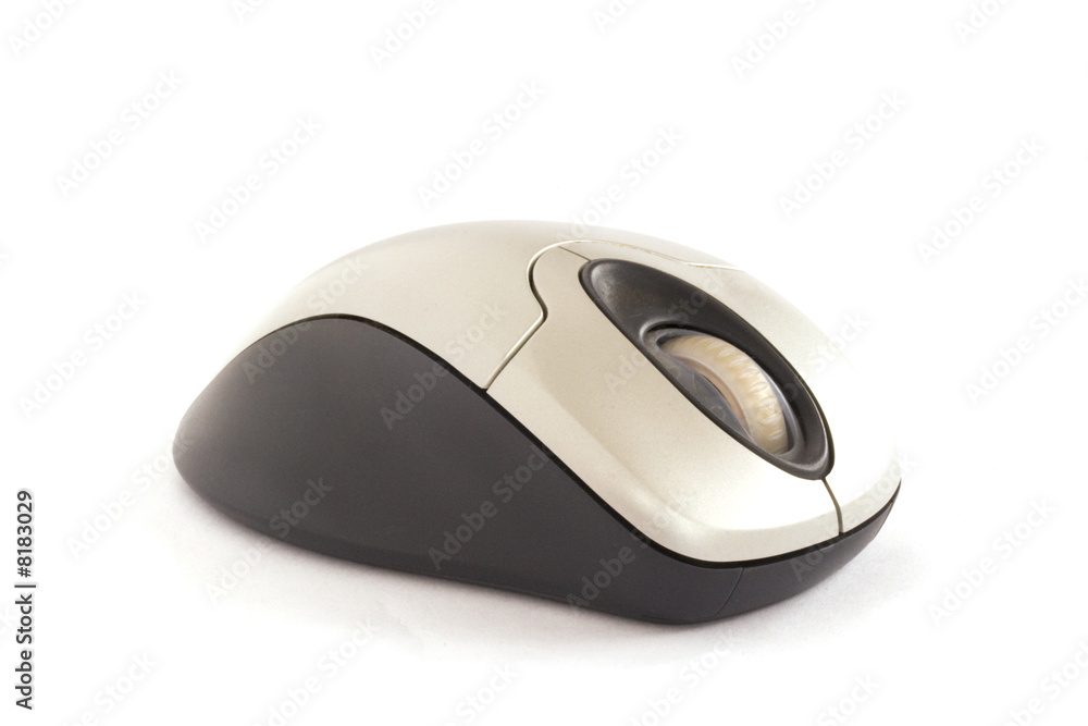 Cordless computer mouse on white background Cordless computer mouse on white background