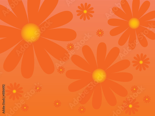 Retro flower background