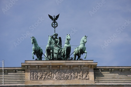 The quadriga on the Brandenburg gate