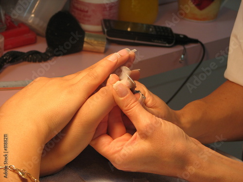 Getting nails done
