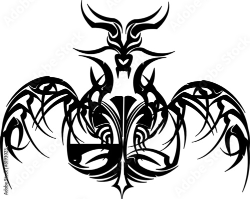 Skull Dragon Tattoo
