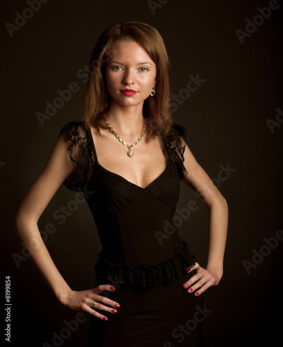 Young glamour woman