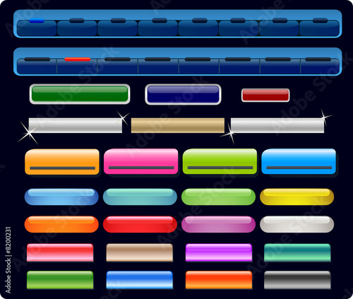 Collection web elements vector
