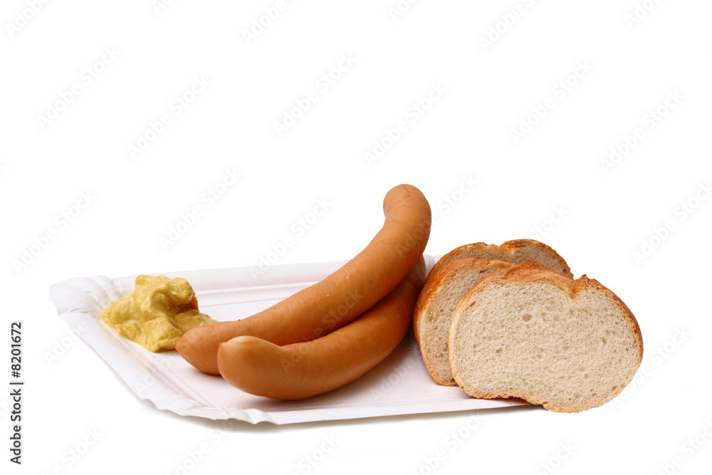 Paar wiener Würstchen StockFoto Adobe Stock