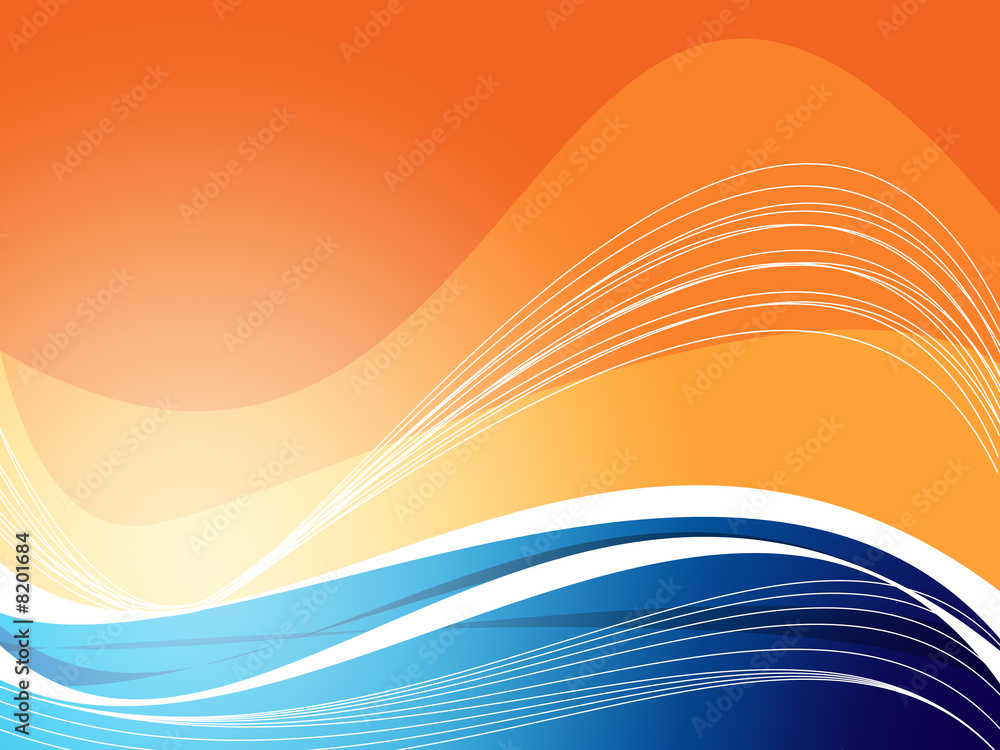Fototapeta premium Background blu and orange