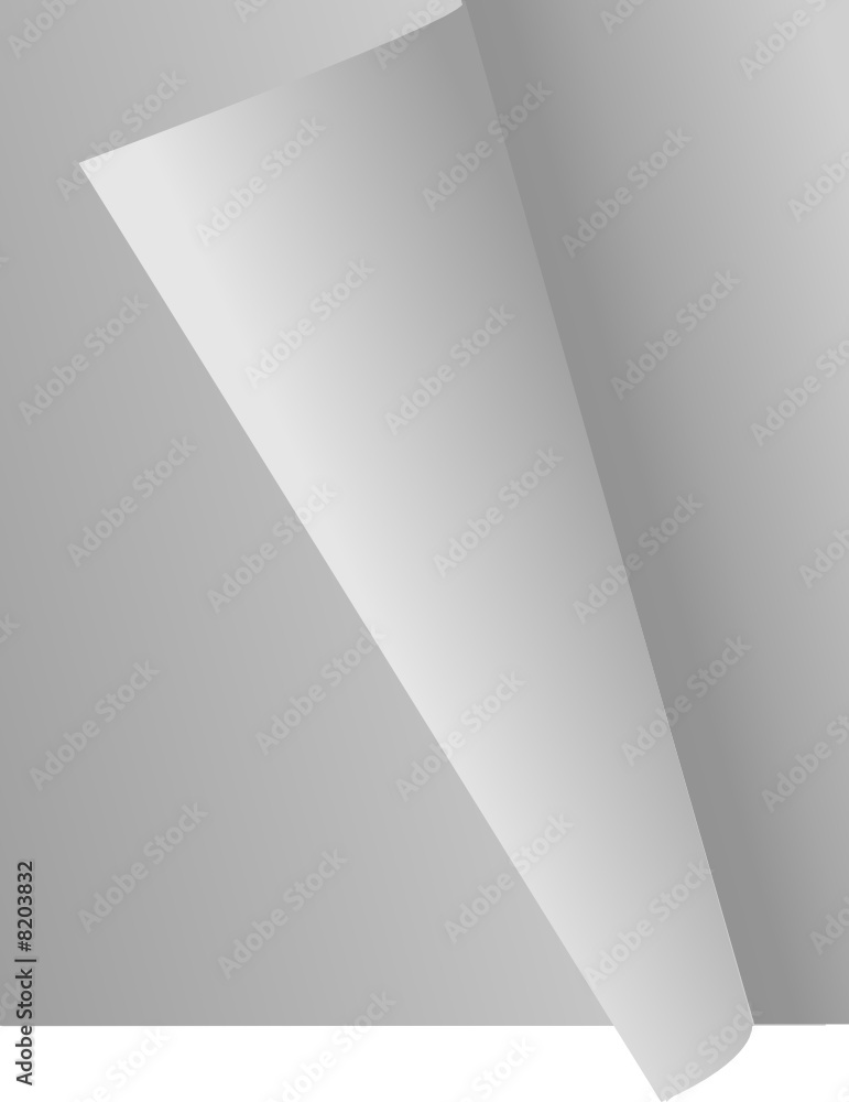 Bended paper sheet