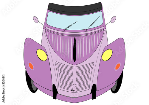 Voiture caricaturée