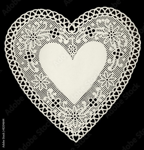 vintage lace heart