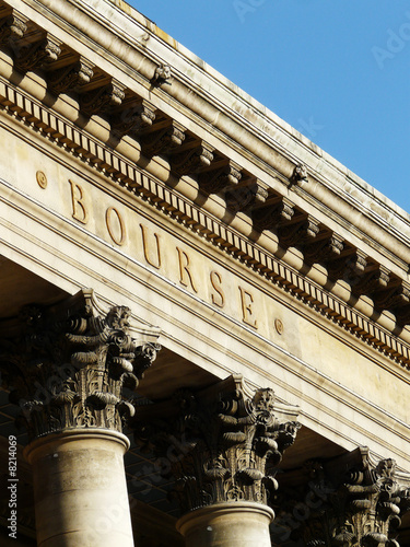 Bild auf Leinwand bourse finance argent