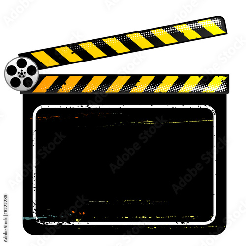 Clapper Board, vector illustration with layers file.