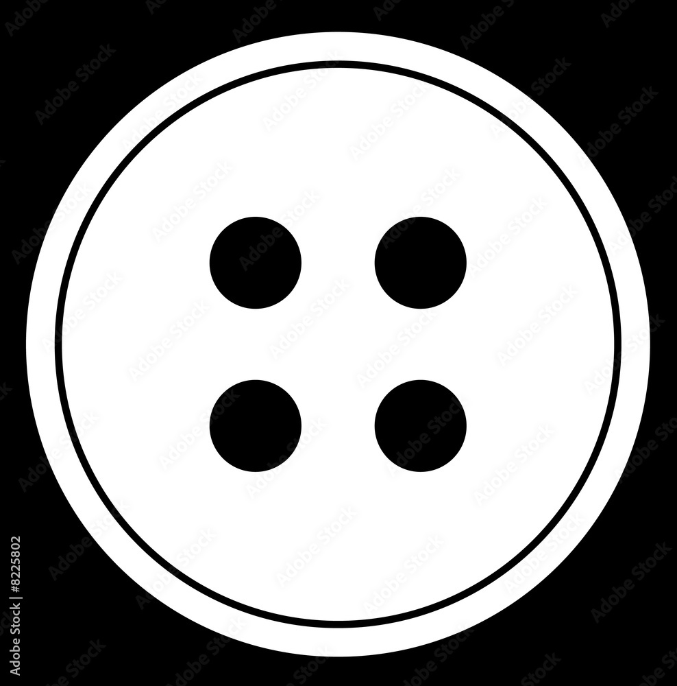 four hole button abstract in black and white four hole button abstract in black and white