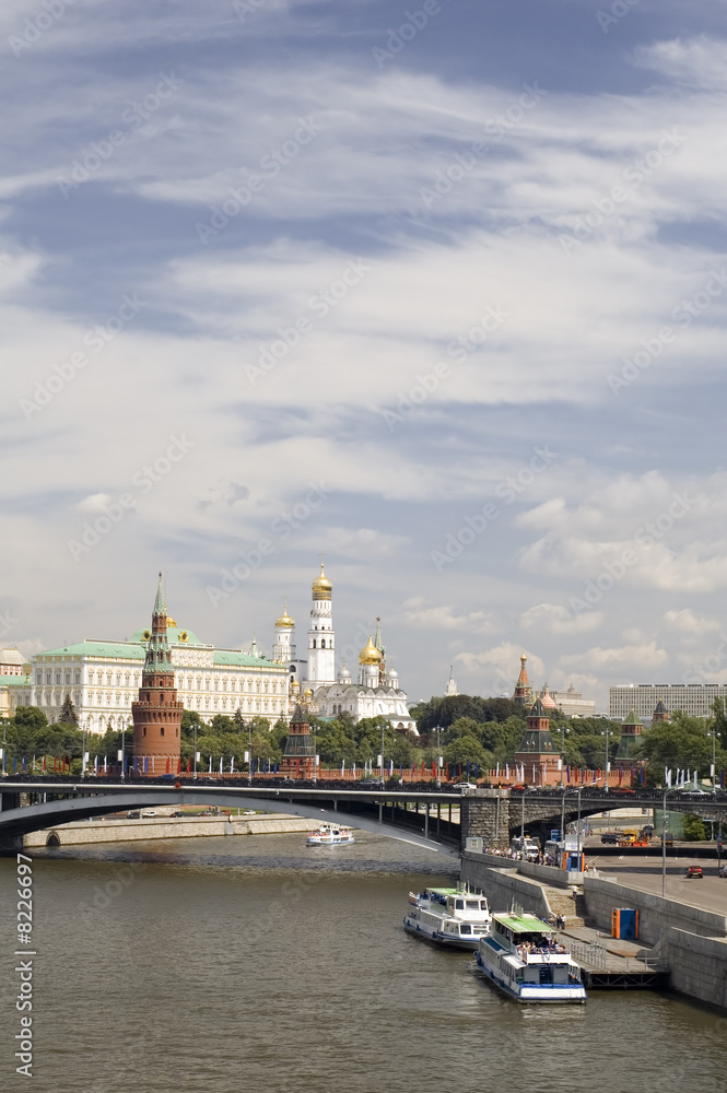 Obraz premium Kremlin and Moscow river