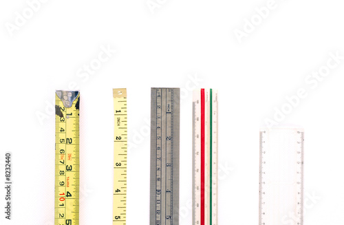 Array of Rulers & Measuring Tools