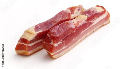 raw smoked bacon