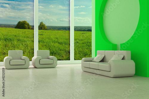 Interior of a room of rest....