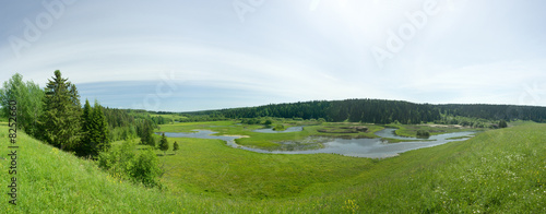 Flood of the river. Summer ...