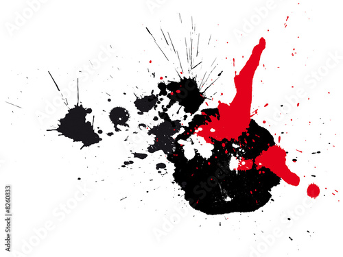 abstract zen ink painting graphic