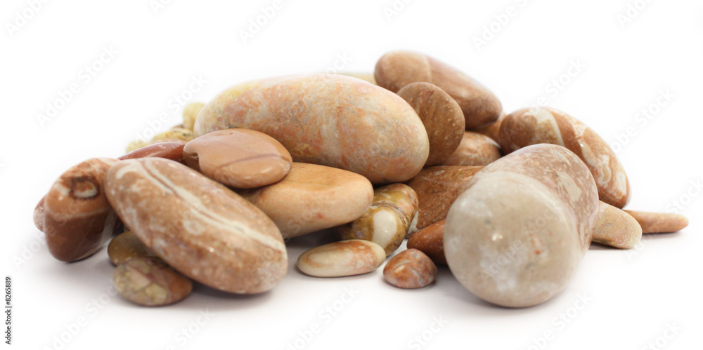 Obraz premium Isollated beach pebbles