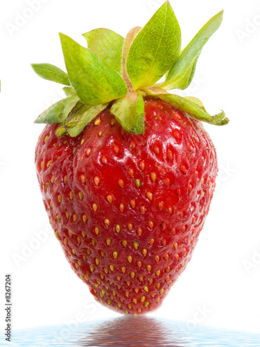 strawberry in water