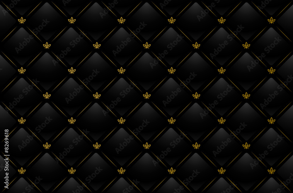 Vector illustration of black leather background Vector illustration of black leather background