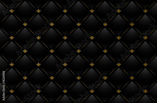 Vector illustration of black leather background #8269618
