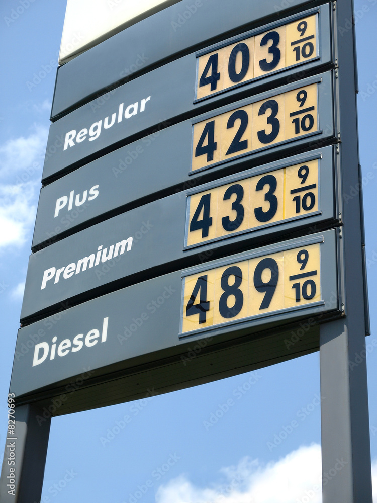 Gas Price sign $4