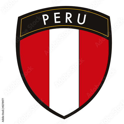 scudetto peru con bandiera