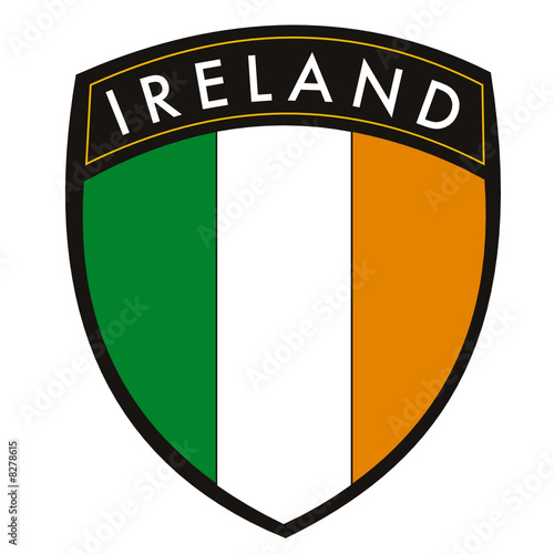 scudetto irlanda con bandiera