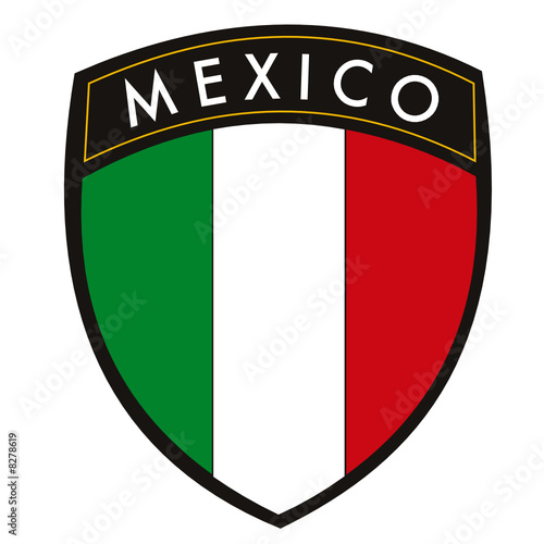 scudetto messico con bandiera