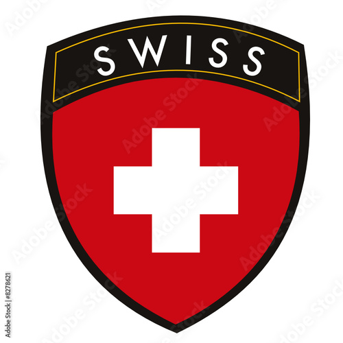 scudetto svizzera con bandiera