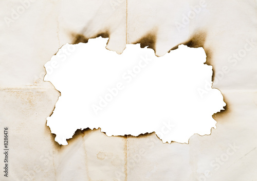 burnt paper
