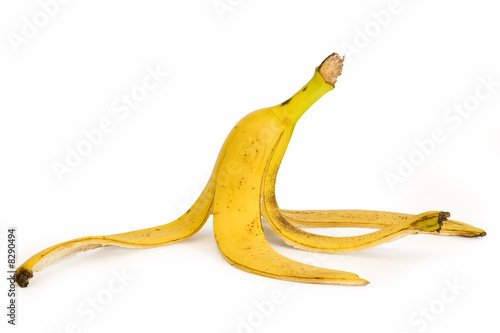 Print op canvas Banana peel