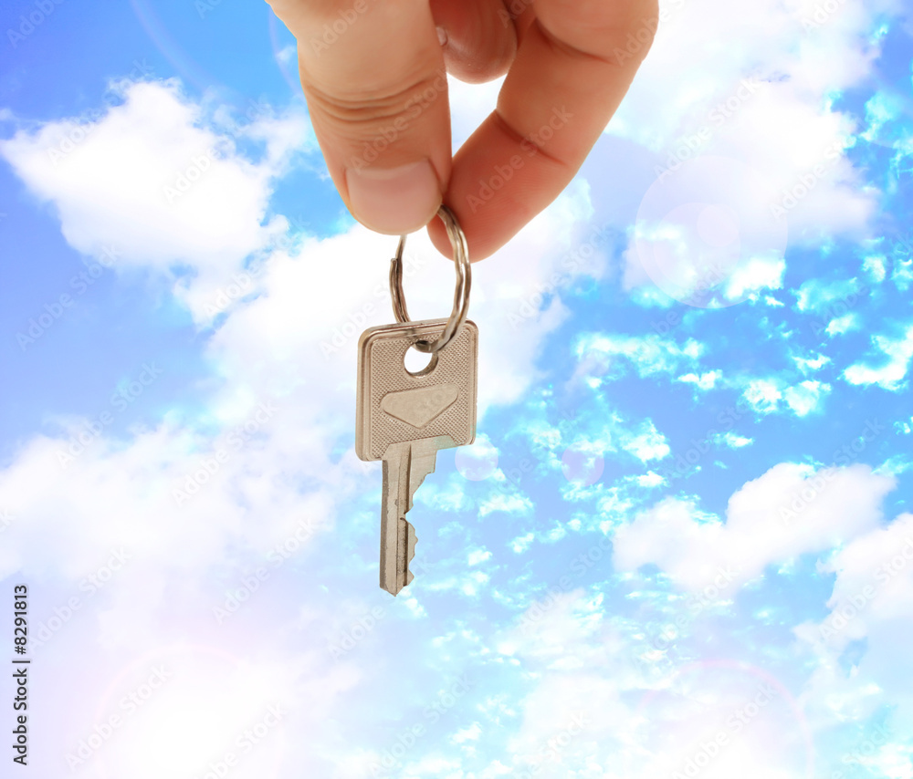 holding key holding key