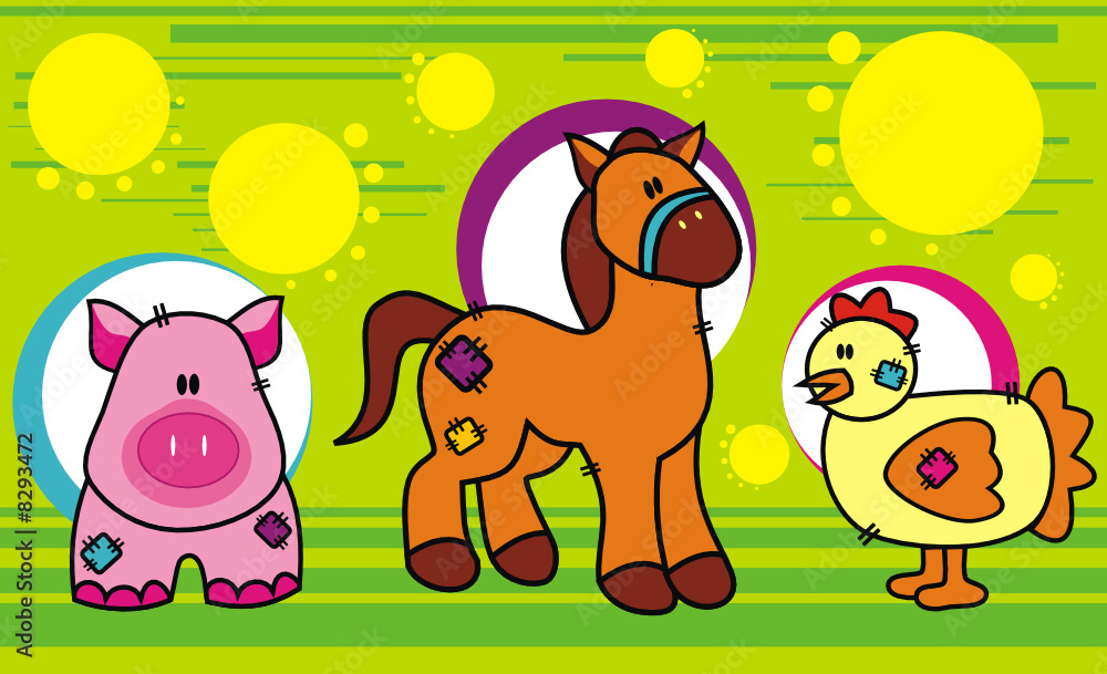 Fototapeta premium Cartoon Vector Animals